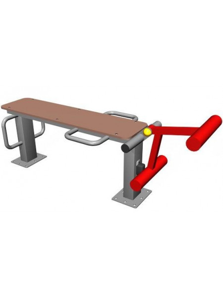 Вуличний тренажер для м'язів стегна Вуличний тренажер для м'язів стегна